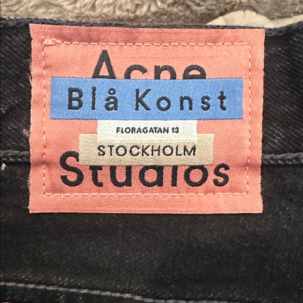 ACNE STUDIOS Black baggy Denim Jeans